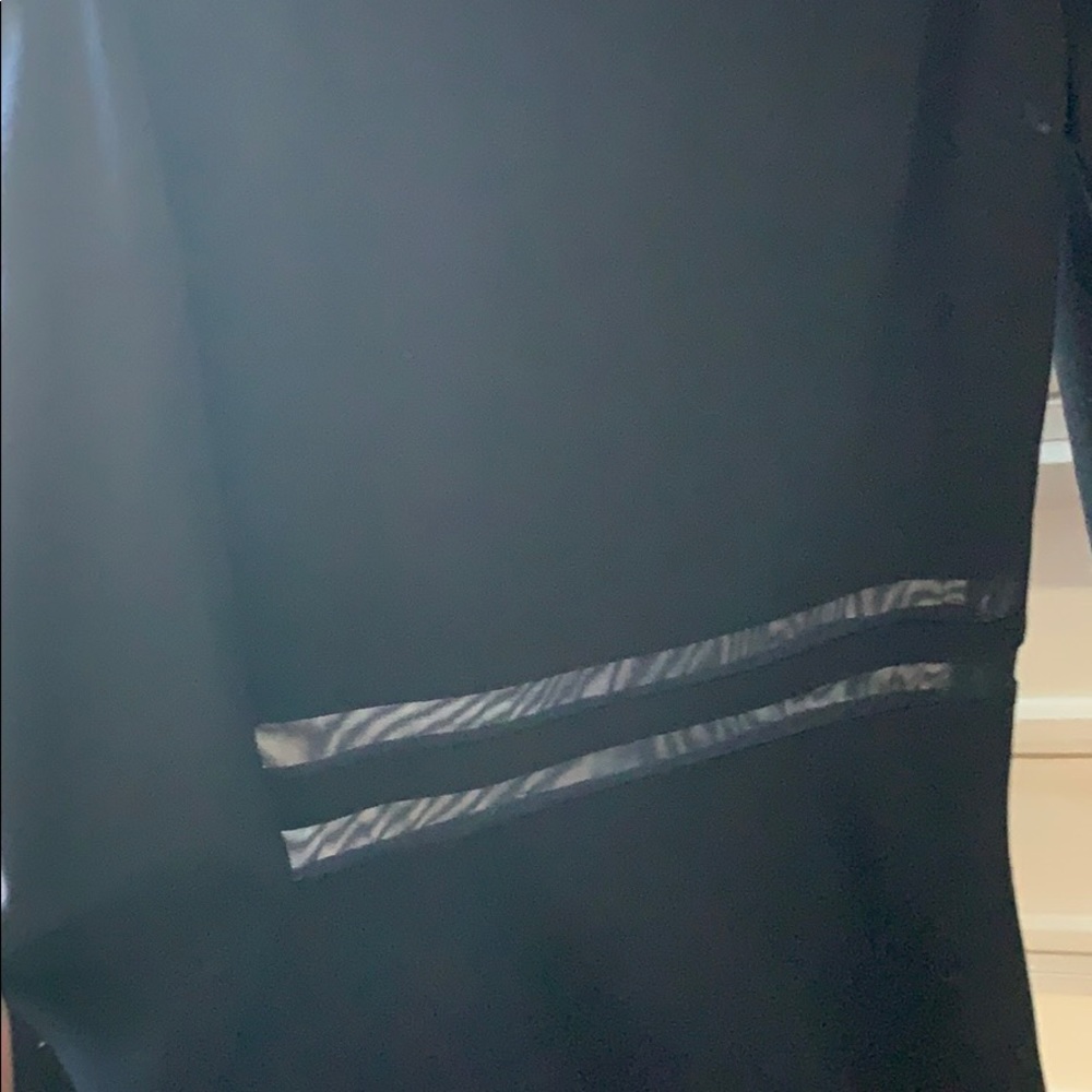 off the shoulder, black dress, mesh detail - Picture 2 of 3
